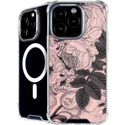 Rose Quartz Floral iPhone 16 Pro MagSafe Case